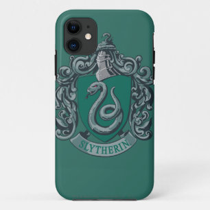 Capa Para iPhone 11 Harry Potter   Brasão de Slytherin Verde