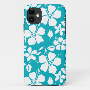 CAPA PARA iPhone 11 HAWAIIAN HULA (HIBISCUS) TEAL