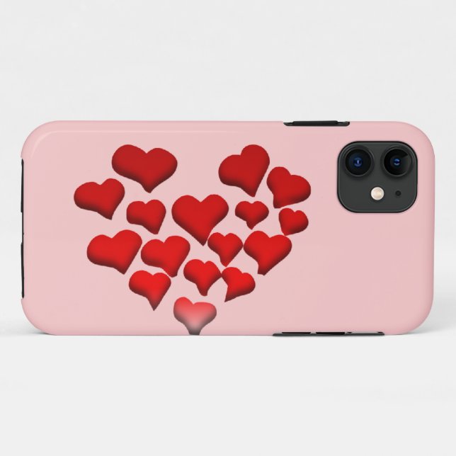 Capa Para iPhone 11 Heart Case-Mate iPhone Case (Verso (horizontal))