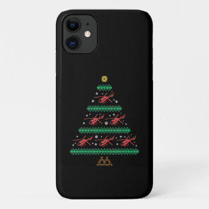 Capa Para iPhone 11 Helicóptero Piloto de Natal Feio Presente em Árvor