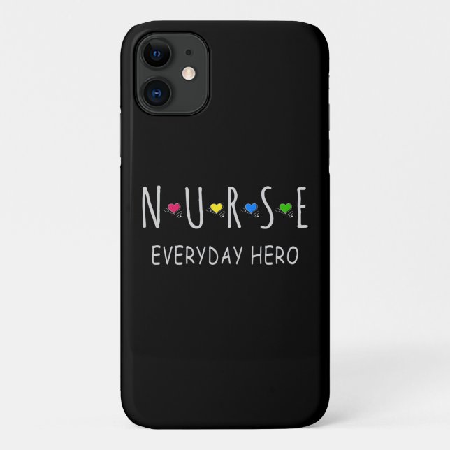 Capa Para iPhone 11 Herói Diário Enfermeira (Verso)