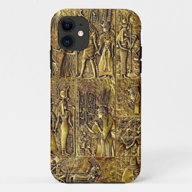 Capa Para iPhone 11 Hieroglyphics egípcios (Verso)