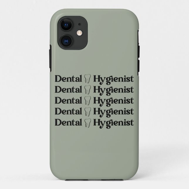 Capa Para iPhone 11 Higienista dentária | Dentista RDH Dentist Dental  (Verso)