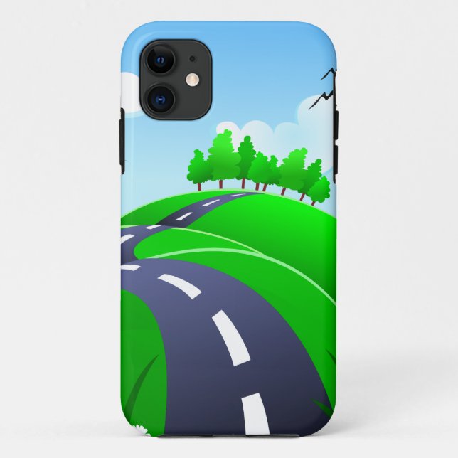 Capa Para iPhone 11 Hilly Road, iPhone 5 case (Verso)