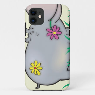 Capa Para iPhone 11 hipopótamo hippie fofo