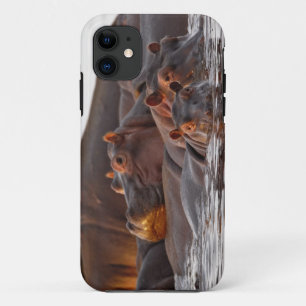 Capa Para iPhone 11 Hipopótamo, Hippopotamus amphibius, Lago