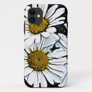 Capa Para iPhone 11 Hipster Bohemian Chic Summer White Daisy