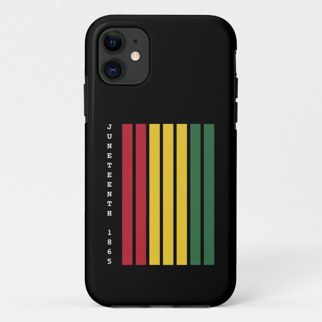 Capa Para iPhone 11 História Negra Afro-Americana 1865 (Verso)