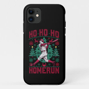 Capa Para iPhone 11 Ho Homerun Baseball Febre Suéter de Natal Feio