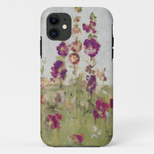 Capa Para iPhone 11 Hollyhocks pelo mar
