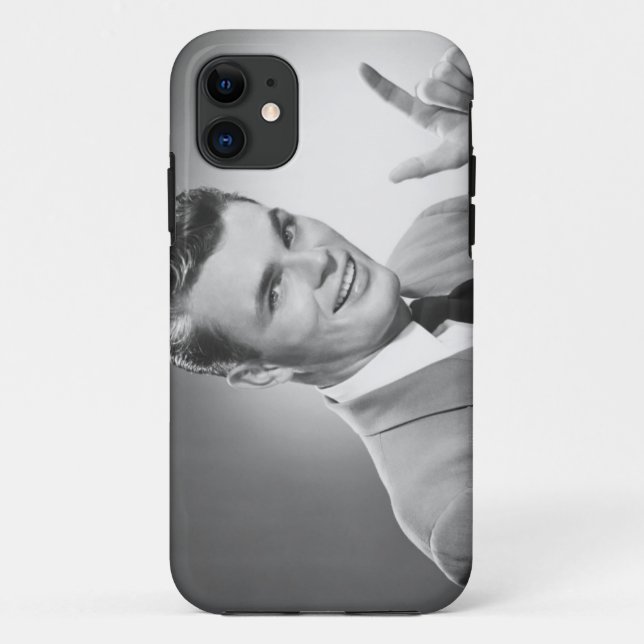 Capa Para iPhone 11 Homem que aponta 2 (Verso)