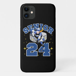 Capa Para iPhone 11 Hóquei no Gelo Engraçado Sênior 2024