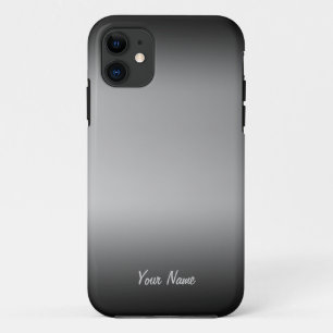 Capa Para iPhone 11 Horizonte de Gradação Preto e Branco - iPhone 5/