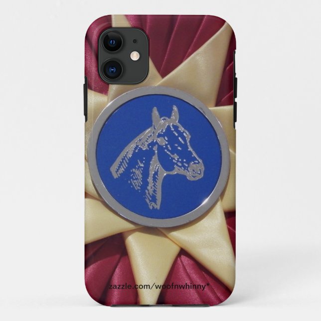 Capa Para iPhone 11 Horse Show Rosette (Verso)