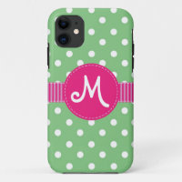 Hortelã & fita branca Personalizable das bolinhas