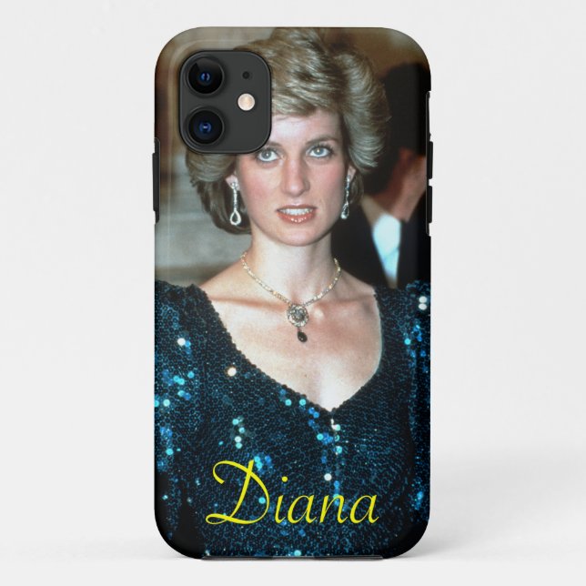 Capa Para iPhone 11 HRH Princesa Diana Viena 1986 (Verso)