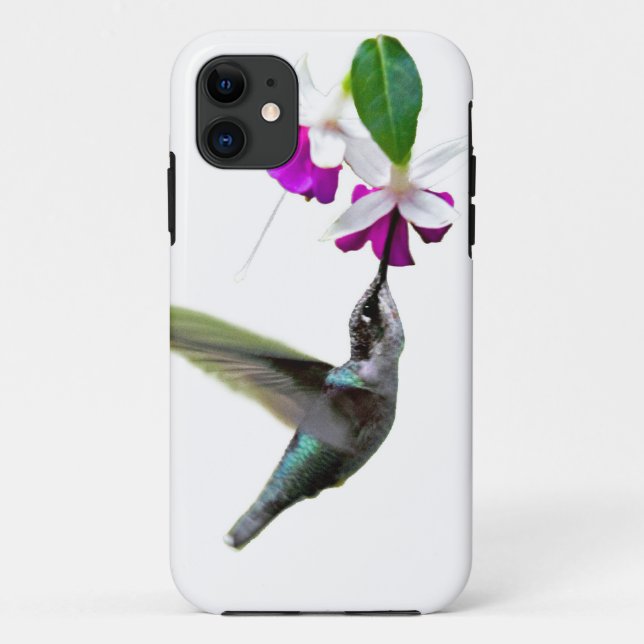 Capa Para iPhone 11 Hummingbird e Fuschia (Verso)