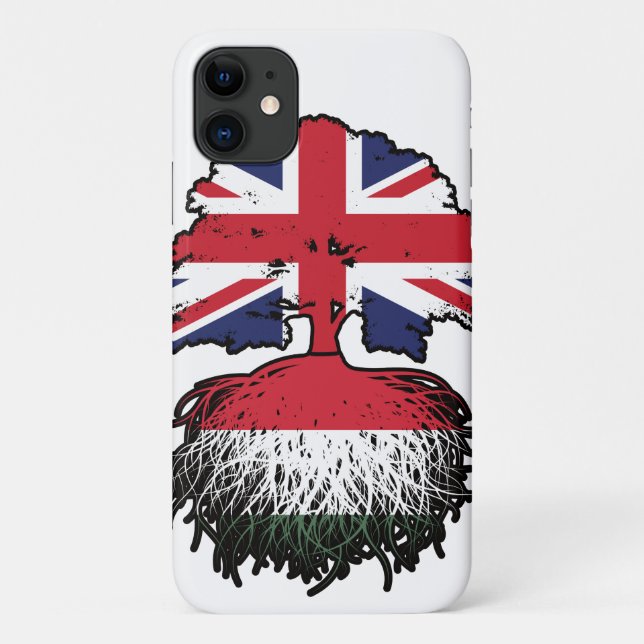 Capa Para iPhone 11 Hungria Húngaro Reino Unido (Verso)