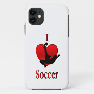 Capa Para iPhone 11 I Heart Soccer