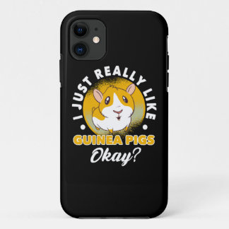 Capa Para iPhone 11 I Just Really Like Guinea Pigs Cavy Roddent