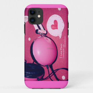 Capa Para iPhone 11 I Love Music