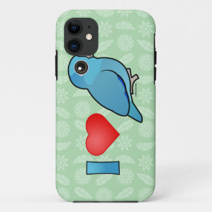 Capa Para iPhone 11 I Love Pacific Parrotlets (azul)
