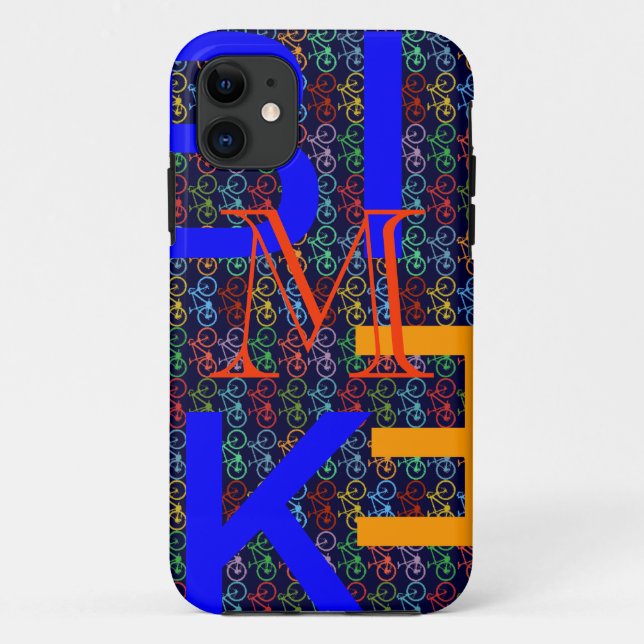 Capa Para iPhone 11 ideia de bicicleta moderna personalizada (Verso)