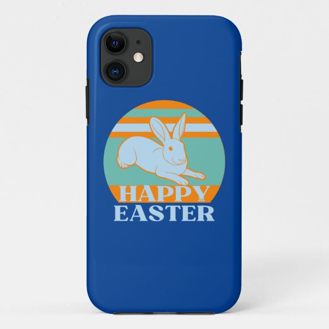 Capa Para iPhone 11 ideia de presente de coelhinho de Páscoa engraçado (Verso)