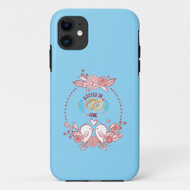 Capa Para iPhone 11 Ideias POD de Casamento e Aniversário (Verso)