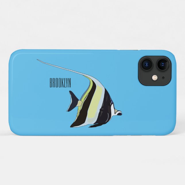 Capa Para iPhone 11 Idiota de desenho animado (Verso (horizontal))