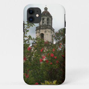 Capa Para iPhone 11 Igreja Argao, com flores, Cebu, Filipinas