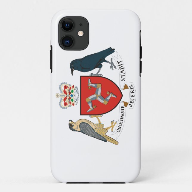 Capa Para iPhone 11 ilha do emblema do homem (Verso)