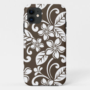 CAPA PARA iPhone 11 ILHA PLUMERIA (CAFÉ BROWN)