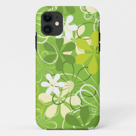 Capa Para iPhone 11 Ilustração Colorida Natureza Padrão Floral