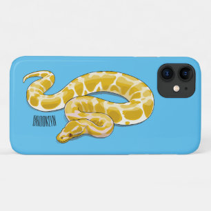 Capa Para iPhone 11 Ilustração de cobra de pitão birmanês