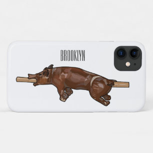 Capa Para iPhone 11 Ilustração de desenho animado assado/assado porcin