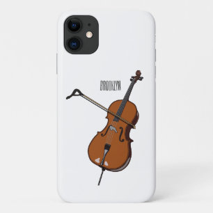 Capa Para iPhone 11 Ilustração de desenho animado Cello