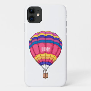 Capa Para iPhone 11 Ilustração de desenho animado com balão de ar quen
