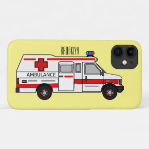 Capa Para iPhone 11 Ilustração de desenho animado de Ambulância