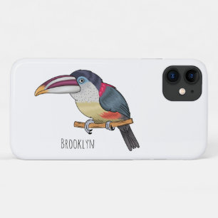 Capa Para iPhone 11 Ilustração de desenho animado de aves do caracari