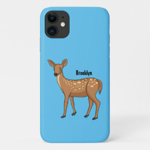 Capa Para iPhone 11 Ilustração de desenho animado de cervo pintado