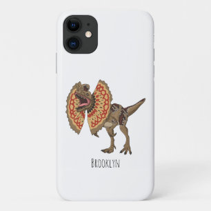 Capa Para iPhone 11 Ilustração de desenho animado de Dilophosaurus