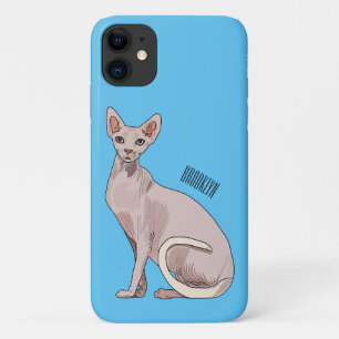 Capa Para iPhone 11 Ilustração de desenho animado de gato esphynx