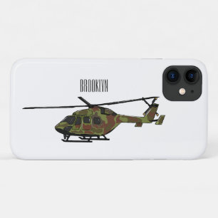 Capa Para iPhone 11 Ilustração de desenho animado de helicóptero do ex