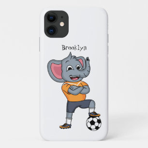 Capa Para iPhone 11 Ilustração de desenho animado de jogador de fute