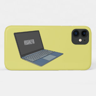 Capa Para iPhone 11 ilustração de desenho animado de laptop