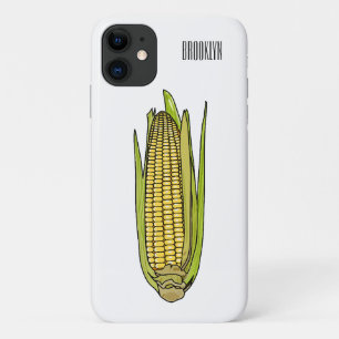 Capa Para iPhone 11 Ilustração de desenho animado de milho