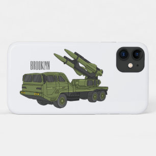 Capa Para iPhone 11 Ilustração de desenho animado de mísseis militares