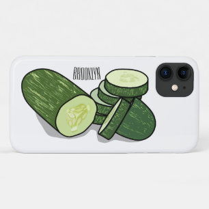 Capa Para iPhone 11 Ilustração de desenho animado de pepino