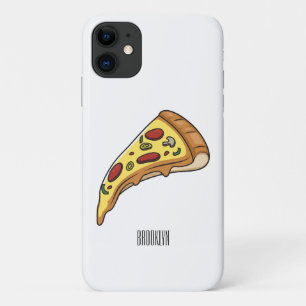Capa Para iPhone 11 Ilustração de desenho animado de pizza